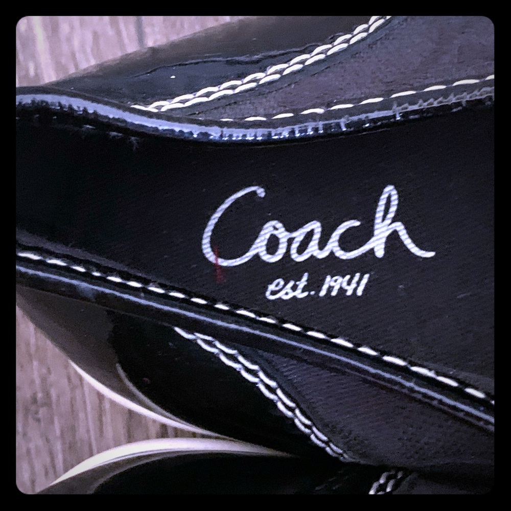 🌸Coach Canvas/Patent Leather Shoes